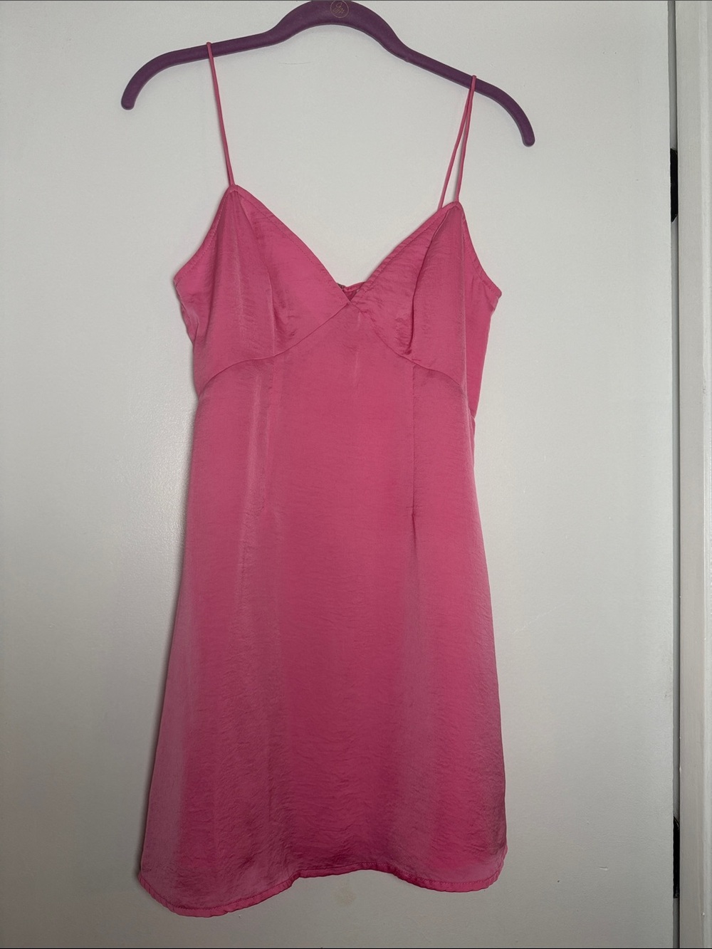 Wild Honey Women's Pink Satin Slip Dress - Brand: Wild Honey